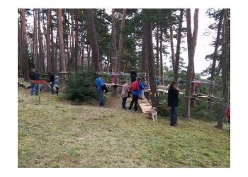 Canopy en forêt espace enfant